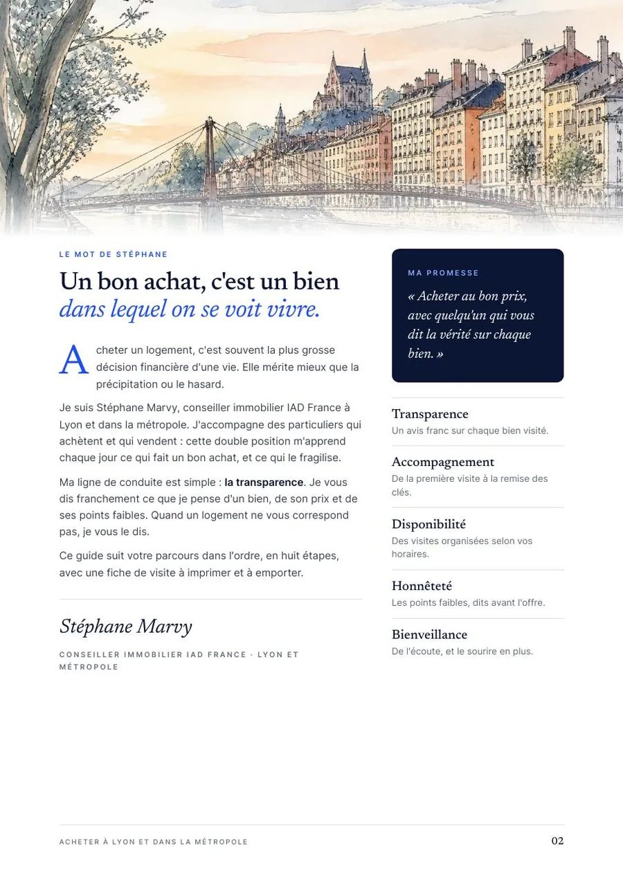 Page du guide : Le mot de Stéphane